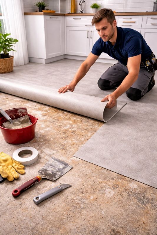 Linoleum Floor Installation in Chevy Chase, MD