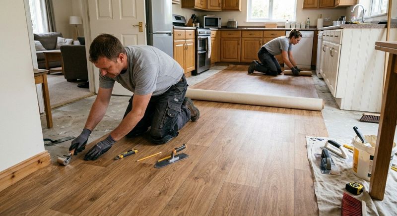 Linoleum Flooring Replacement in Alexandria, VA