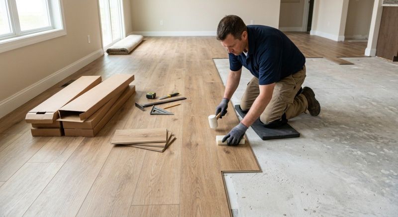 Luxury Vinyl Tile Installation in Potomac, MD
