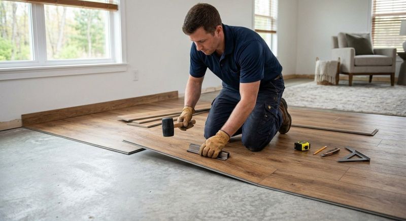 Luxury Vinyl Tile Installation in Potomac, MD